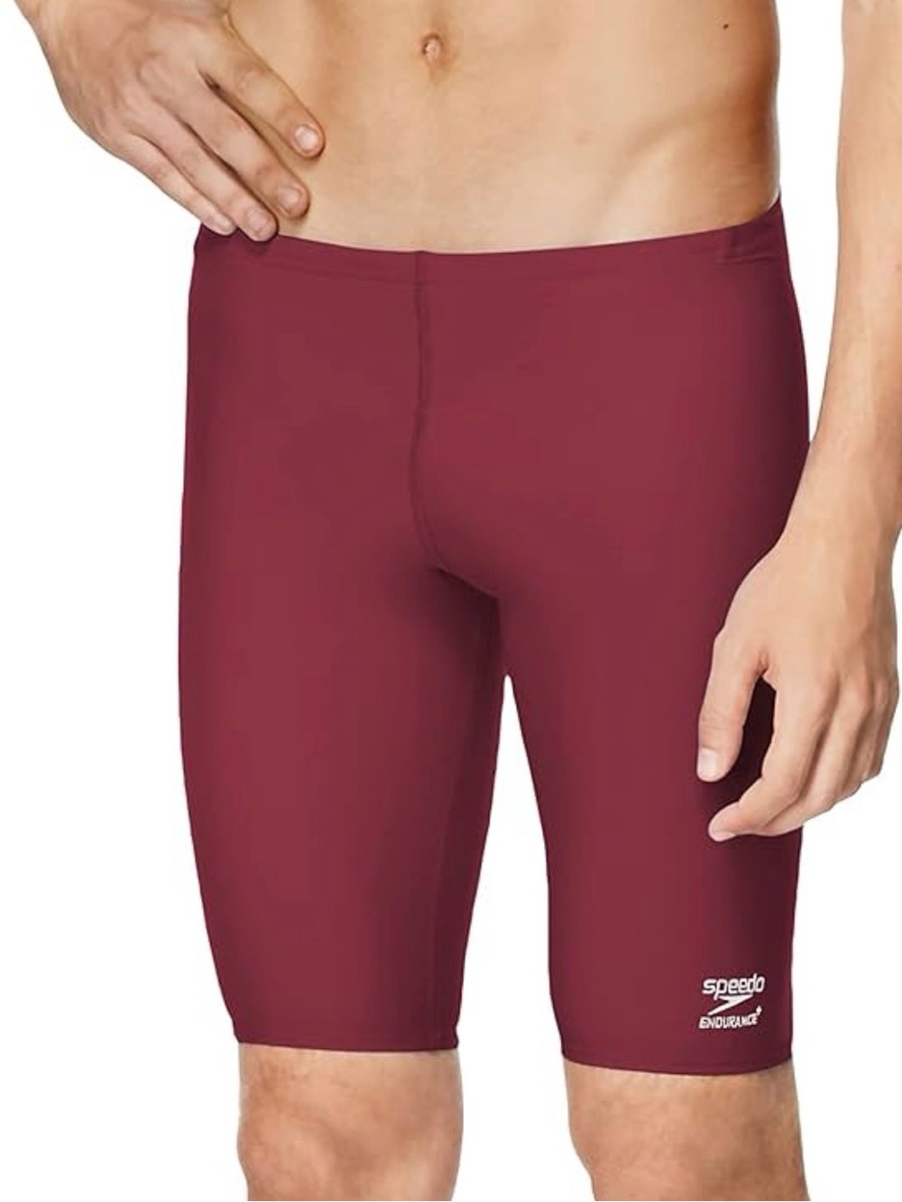Speedo Men's Endurance+ Jammer Swim Shorts - Maroon Med